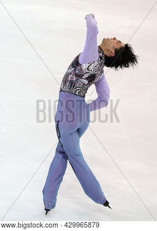 Marseille, France - December 8, 2016: Yuzuru Hanyu Of Japan Performs During The Mens Short Program E