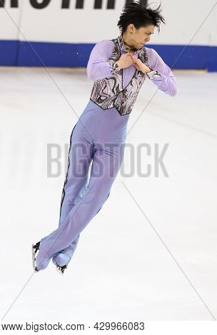 Marseille, France - December 8, 2016: Yuzuru Hanyu Of Japan Performs During The Mens Short Program E
