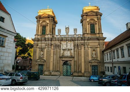 Mikulov, South Moravian Region, Czech Republic, 05 July 2021: Baroque Dietrichstein Tomb At St. Anne