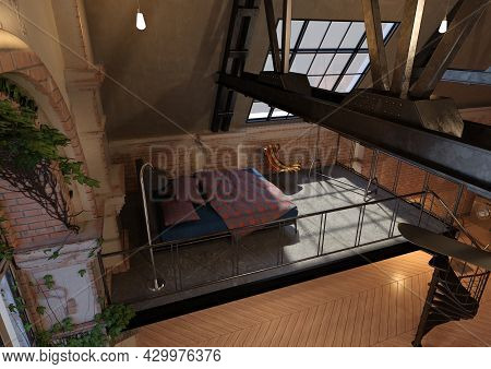 3D Rendering Old Apartment
