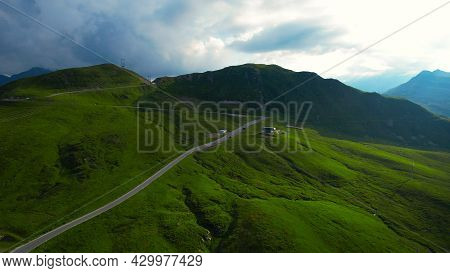 Timmelsjoch High Alpine Road In Austria Called Passo Rombo - Travel Photography By Drone