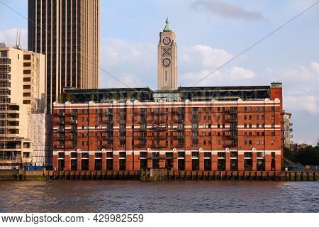 London, Uk - May 14, 2012: Oxo Tower Building Next To River Thames In London. Oxo Tower Is An Iconic