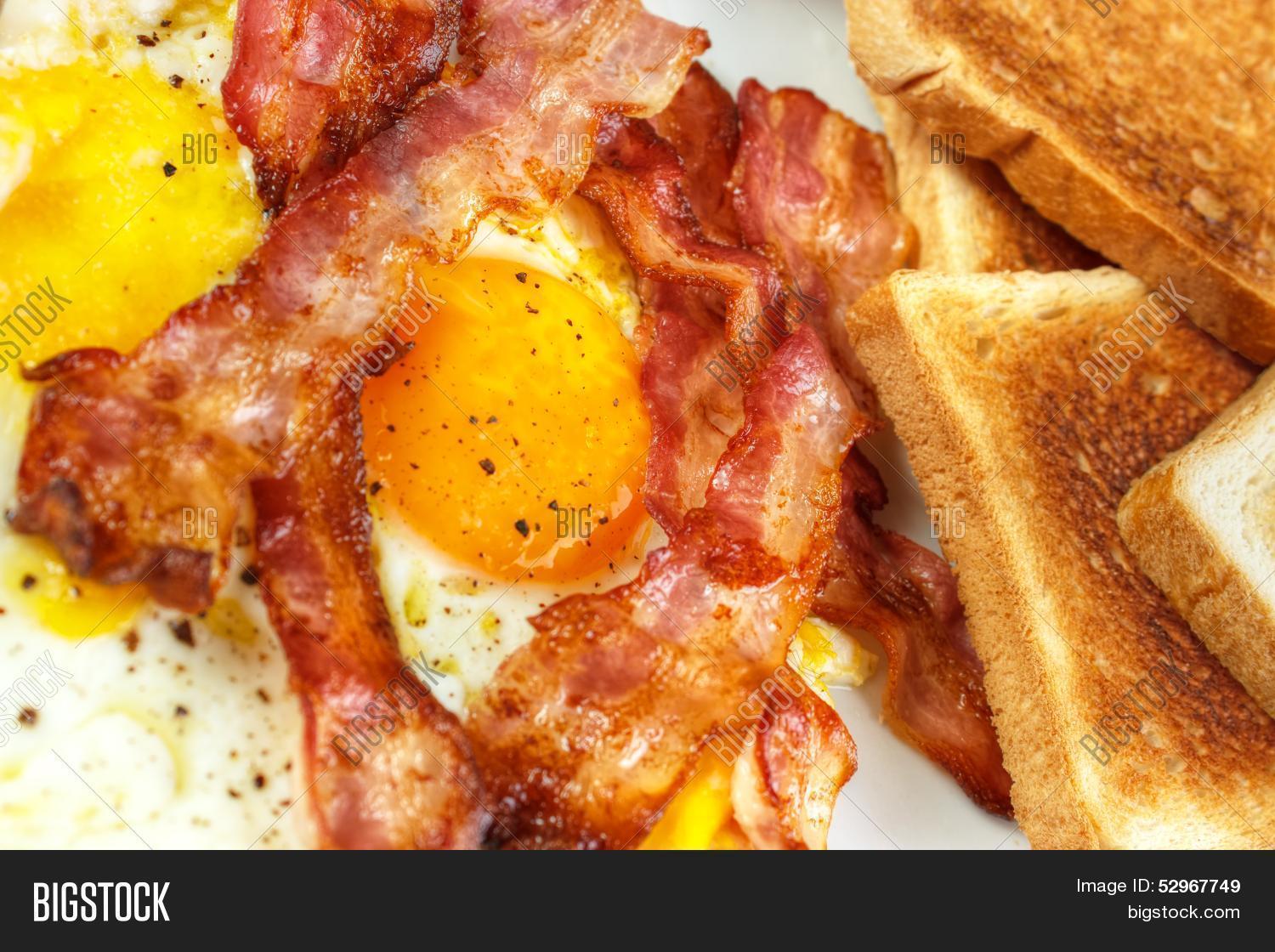 Fried Egg Crispy Bacon Image & Photo (Free Trial) Bigstock