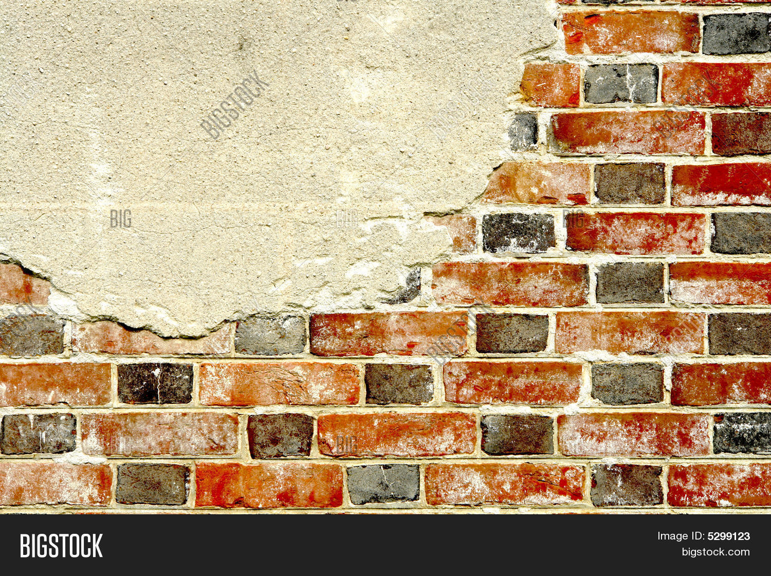 Stucco Over Brick Wall Image & Photo Bigstock