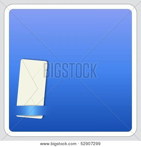 Box For Text With Envelope