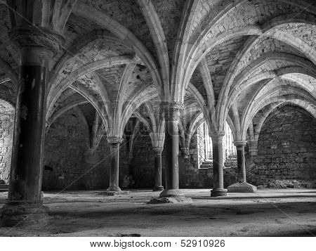 Arches At Battle Abbey At Hastings