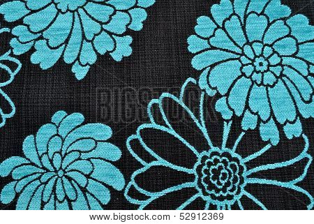 Blue floral texture background