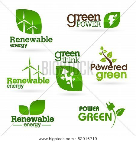 Bio - Ecology - Green - Energy Icon Set