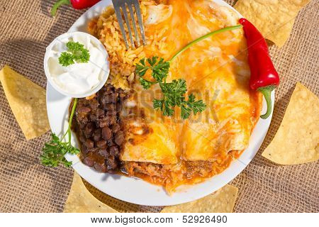 Southwest Beef Enchilada.