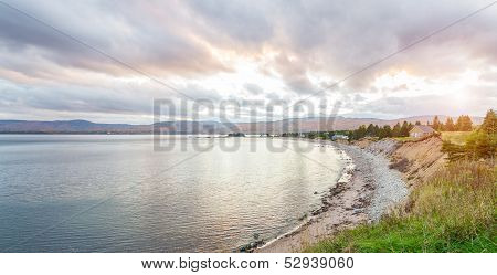 Panorama Of Beautiful Autumn View
