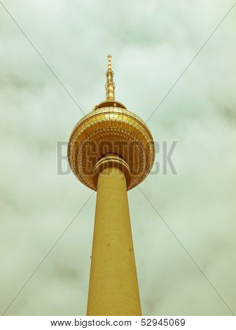 Retro Looking Tv Tower, Berlin