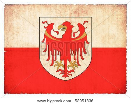 Grunge Flag Of Alto Adige (italy)