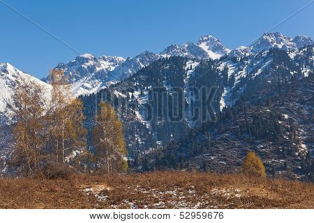 Autumn in Kazakhstan mountains