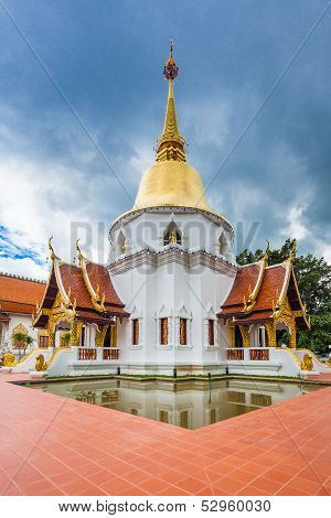 Wat Pha Dara Bhi Rom Temple Located In The Western Part Of The Old City Centre Of Chiang Mai.