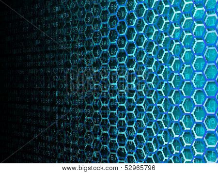 Hexagon Data Background