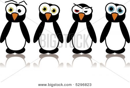 Vettoriale illustrato Pinguins
