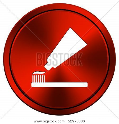 Tooth Paste And Brush Icon