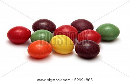 candy on white background - sweet food