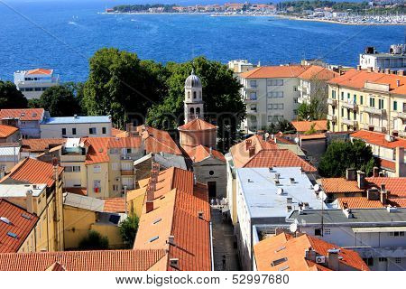 panoramic view of Zadar, Croatia