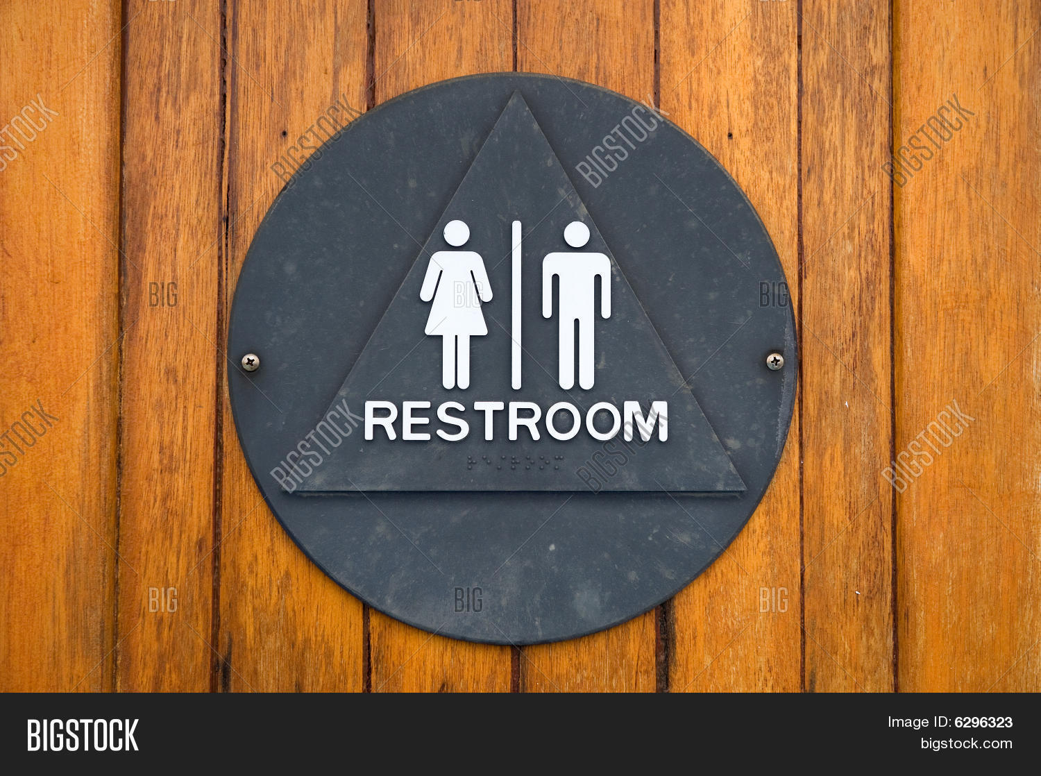 Brass Restroom Sign Image & Photo (Free Trial) Bigstock