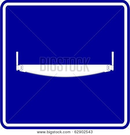 two man saw sign