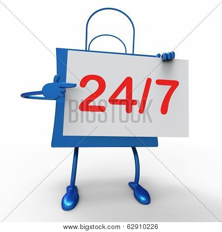 Twenty Four Seven Bag Shows Hours Open