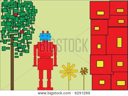 Robot rosso