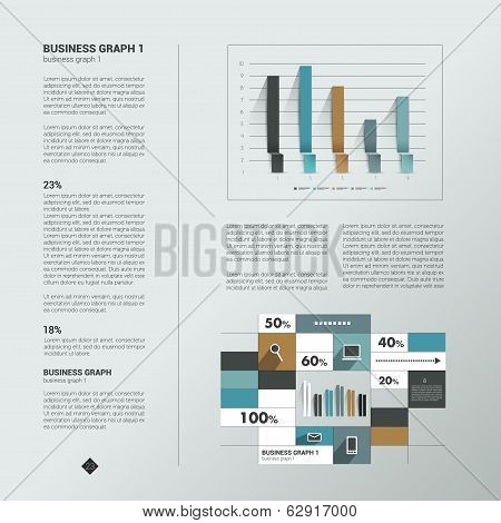 Sample text page. Info graphic.