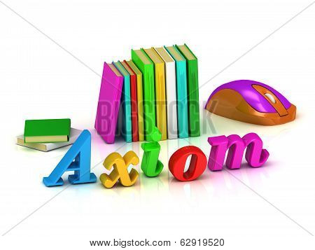Axiom - 3D Inscription Bright Volume Letter And Textbooks