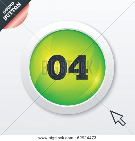 Fourth step sign. Loading process symbol.