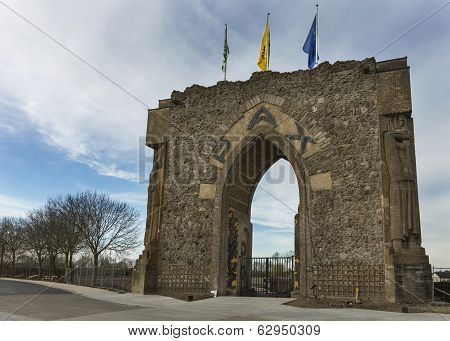 The Peace Gate In Diksmuide Near Ypres.