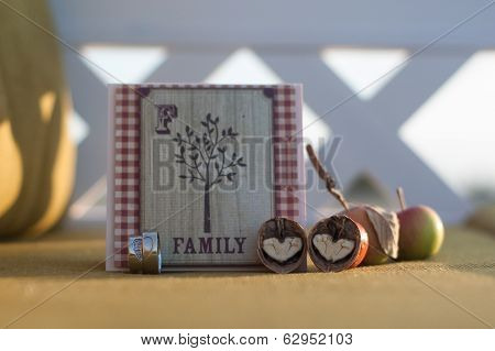 Wedding Rings Walnuts Card