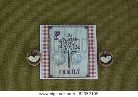 Wedding Rings Walnuts Card