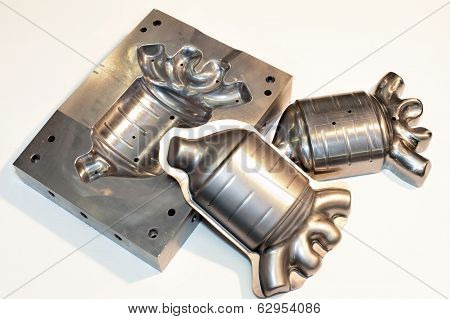 Metal Cnc Details. Milling And Drilling Industry.