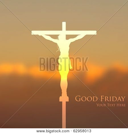 illustration of Jesus Christ crucifixion on Good Friday