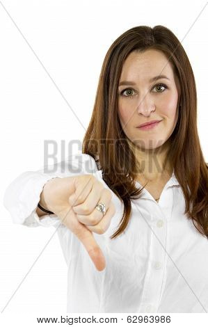Student on White BG