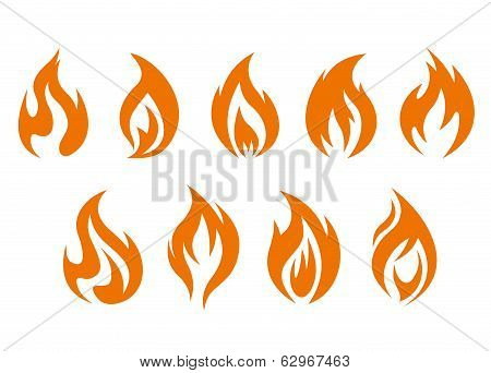 Fire Flames Symbols