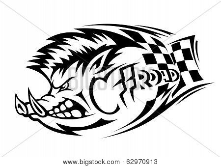 Offroad Boar Tattoo