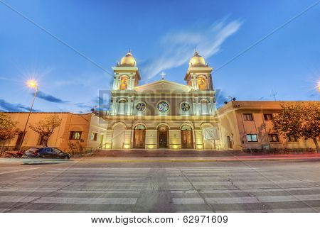 Church In Cafayate In Salta Argentina.
