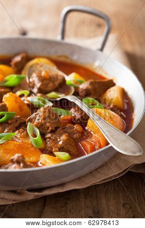 beef stew with potato and carrot 
