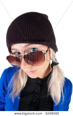 junge schöne Blondine.