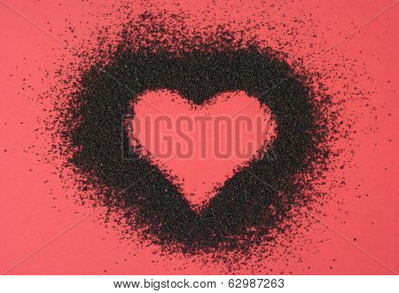 Heart From Ground Coffee