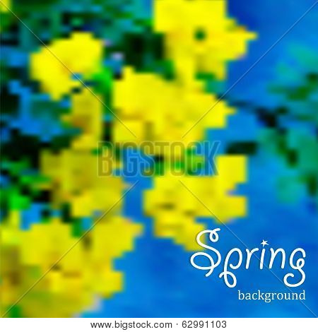 Abstract Floral Spring Background
