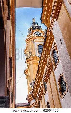 Stift Melk Abbey Church from behind