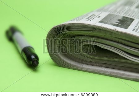 Giornale closeup