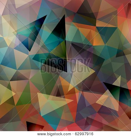 Abstract triangle background for design - vector illustration ep