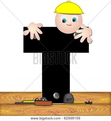 Alphabet Construction Worker T