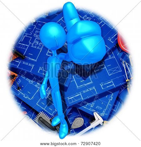 Thumbs Up Home Constrcution Blueprints