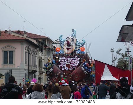 Viareggio, Italy - CIRCA FEBRUARY 2009 - Big floats from The Carnival of Viareggio, the biggest carn