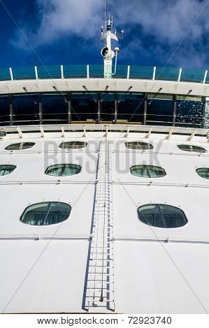 Ladder Up Bulkhead Of Cruise Ship